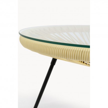 Table d'appoint Acapulco jaune pastel Kare Design