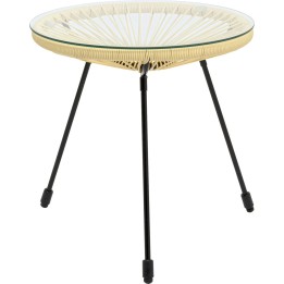 Table d appoint Acapulco jaune clair
