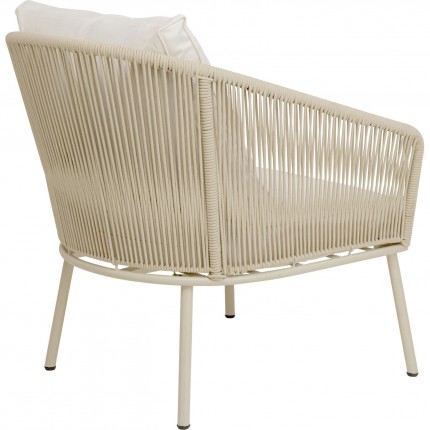 Outdoor Armchair Elba cream Kare Design