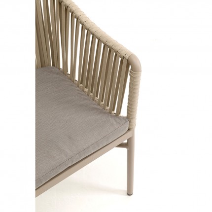 Chaise de jardin avec accoudoirs Santanyi beige Kare Design