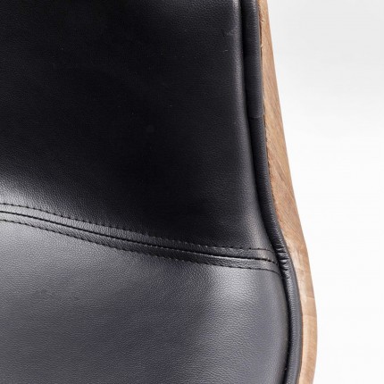 Fauteuil pivotant Soft noyer Kare Design