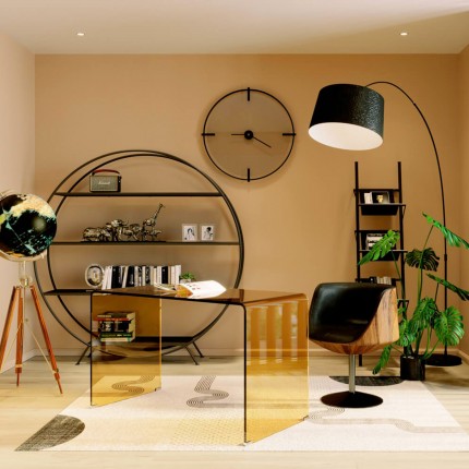 Swivel Armchair Club Walnut Kare Design