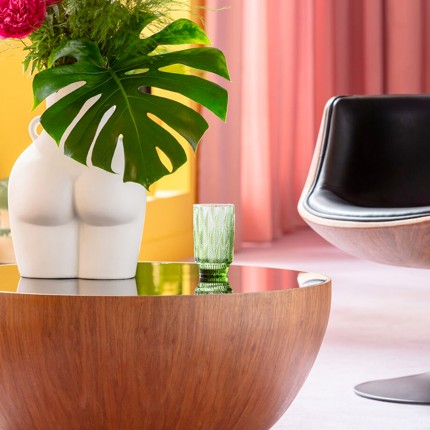 Draaibare Bureaustoel Club Walnoot Kare Design