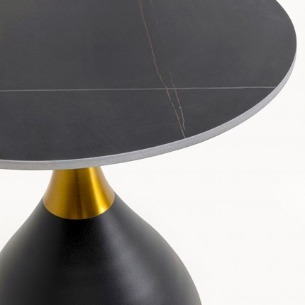 Table d'appoint Wish noire 50cm Kare Design