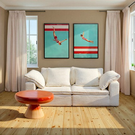 Affiche encadrée envol 73x103cm Kare Design