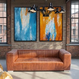 Framed Picture Artistas 80x120cm orange Kare Design