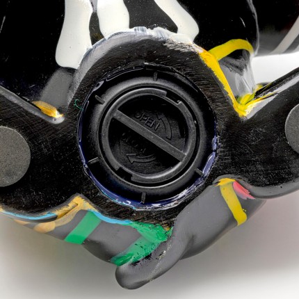 Spaarpot goud hond woest verfdruppels 26cm Kare Design