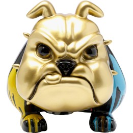 Money Box gold ferocious dog paint drips 26cm Kare Design