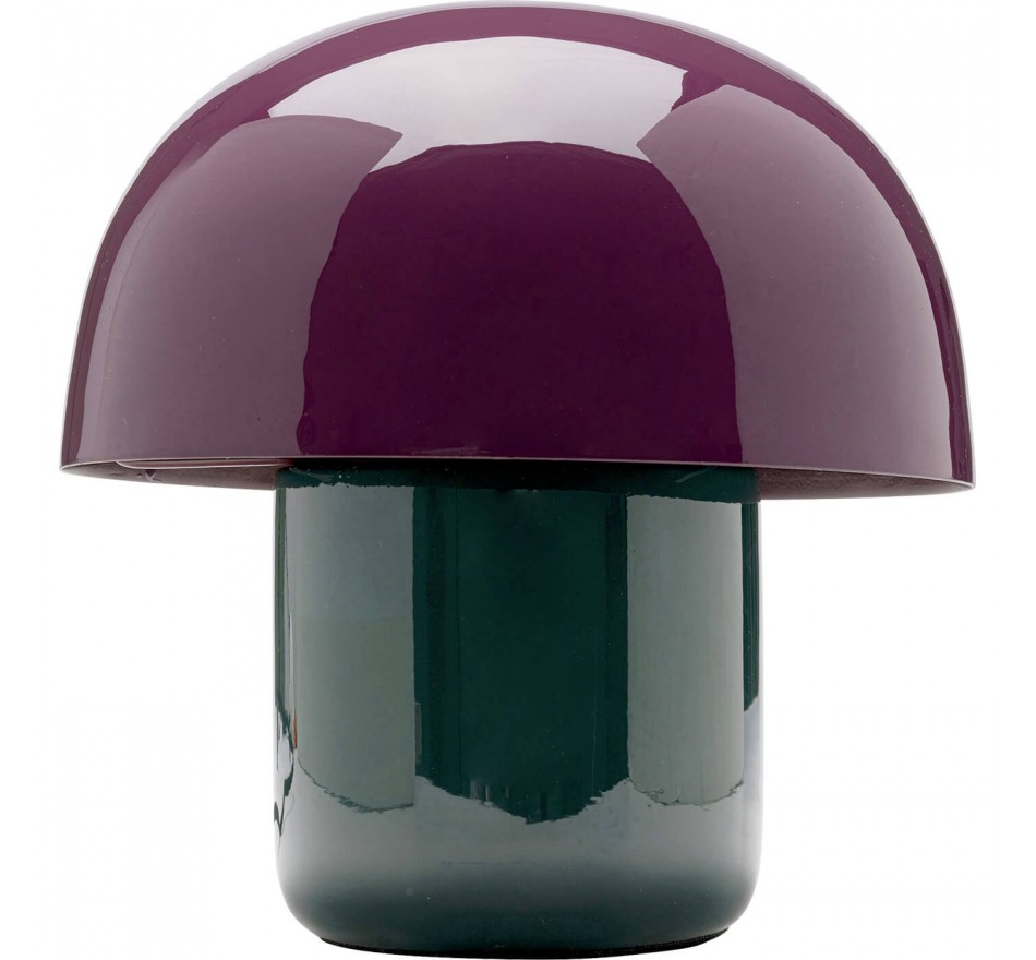 Lampe Mushroom Duo 20cm violette et verte Kare Design