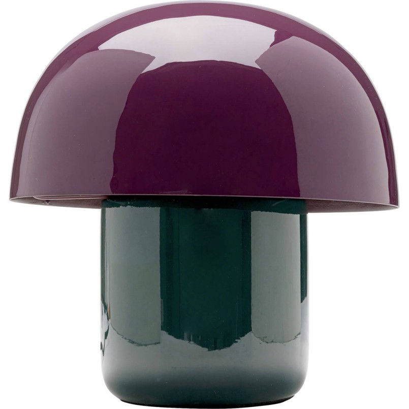 Lampe champignon en acier violet et vert - Mushroom Duo - Kare Design