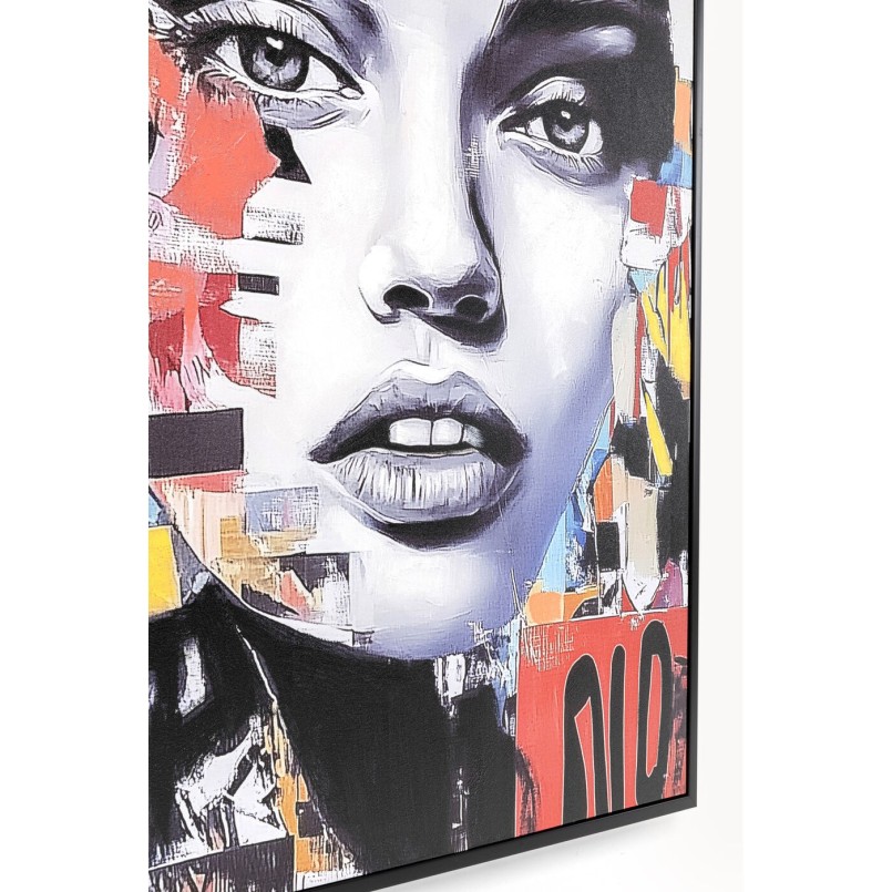 Tableau portrait féminin - Muse Collage - Kare Design