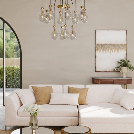 Vaas Noble Ring bruin 40cm Kare Design