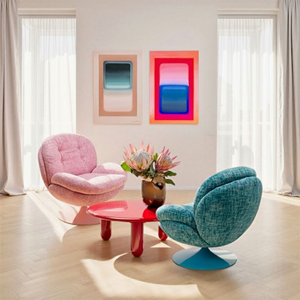 Schilderij Tendency 55x75cm roze Kare Design