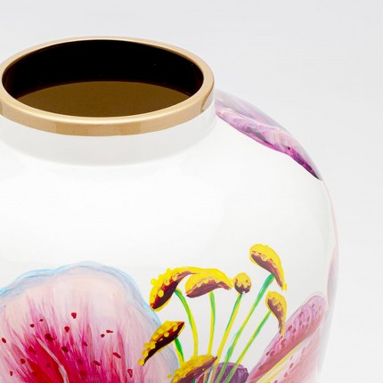 Vase lillies pink 37cm Kare Design