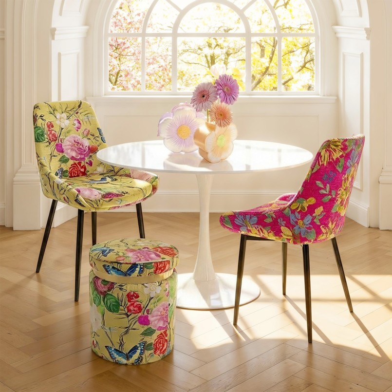 Design witte tafel 110cm met tulpvormige centrale voet - Schickeria model