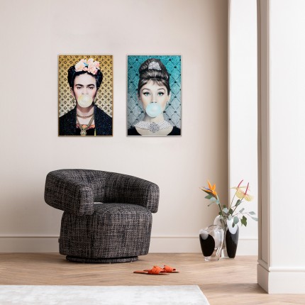 Tableau Frame artiste chewing-gum 40x50cm Kare Design