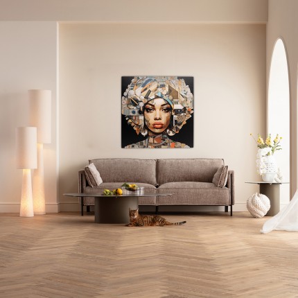 Glass Picture woman Art Geo 120x120cm Kare Design