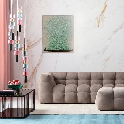 Schilderij Flower Boat 40x50cm beige en groen Kare Design