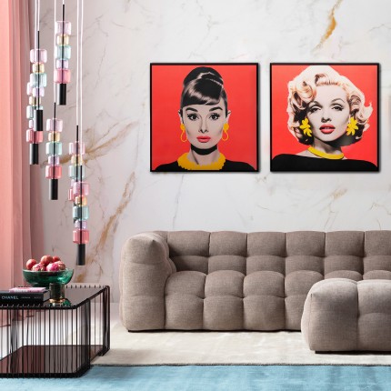 Framed Picture Diva 60x60cm blonde Kare Design