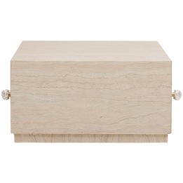 Coffee Table with drawers Travertino 80x60cm Kare Design