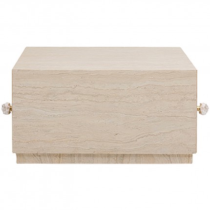 Coffee Table with drawers Travertino 80x60cm Kare Design