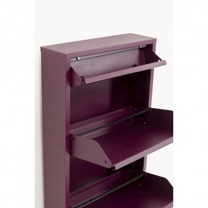 Casier à chaussures Caruso violet 3+1 tiroirs Kare Design