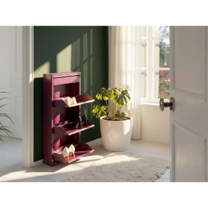 Schoenenkast Caruso paars 3+1 laden Kare Design