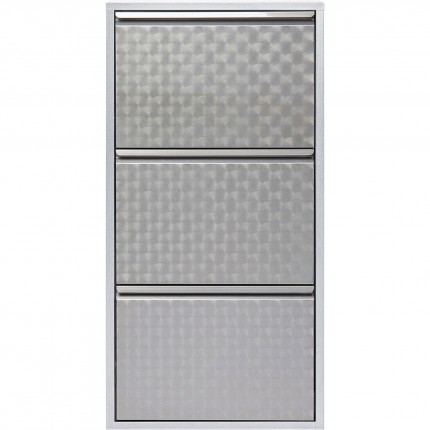 Schoenenkast Caruso grijs 3 laden Kare Design