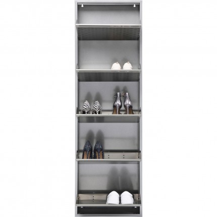 Schoenenkast Caruso alu 5 laden Kare Design