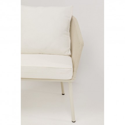 Salon de jardin Elba 4 places crème Kare Design