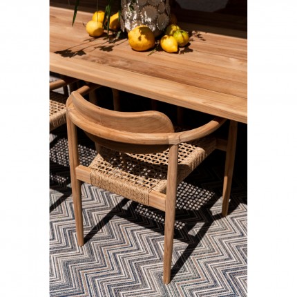 Outdoor Set Bella table 180x90cm and 4 chairs Kare Design