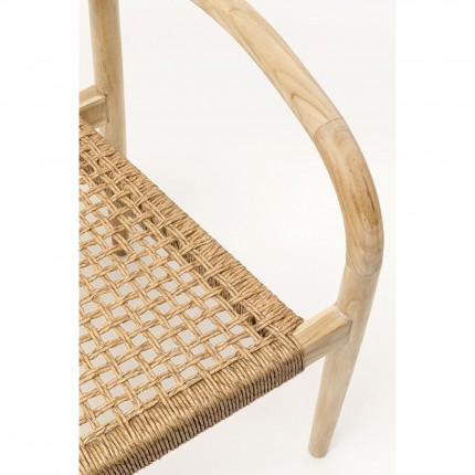 Tuinmeubilair Bella tafel 200x10cm en 6 stoelen Kare Design