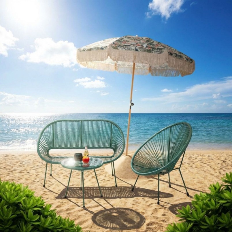Parasol feuilles tropicales - Hawaï - Kare Design