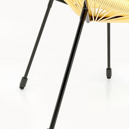 Fauteuil de jardin Acapulco jaune pastel Kare Design