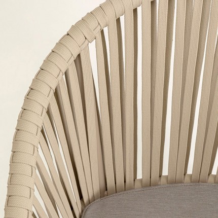 Outdoor Chair with armrests Santanyi beige Kare Design