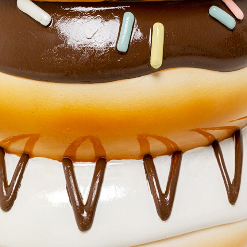 Tabouret quatre donuts empilés en résine - Kare Design