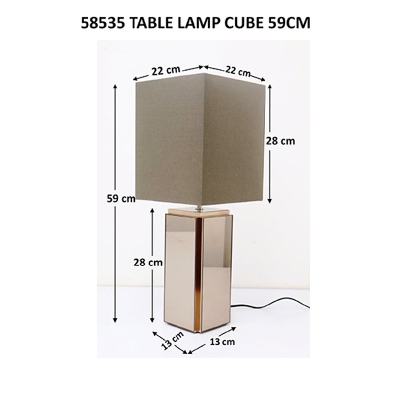 Tafellamp Cube 59cm Kare Design