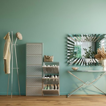 Schoenenkast Caruso grijs 3 laden Kare Design