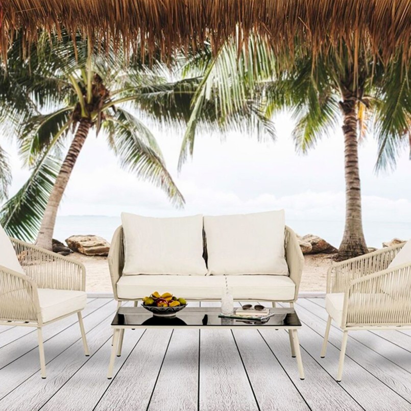 Salon de jardin beige - Elba - Kare Design
