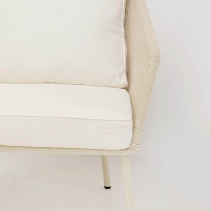 Fauteuil de jardin Elba crème Kare Design