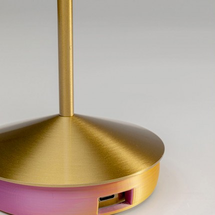 Table Lamp Swirl Sunrise gold Kare Design