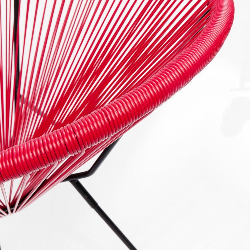 Fauteuil de jardin rouge - Acapulco - Kare Design