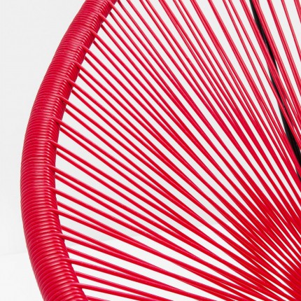 Fauteuil de jardin Acapulco rouge Kare Design