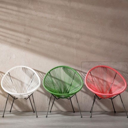 Tuinfauteuil Acapulco geel Kare Design