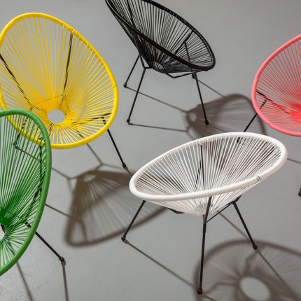 Outdoor Armchair Acapulco yellow Kare Design