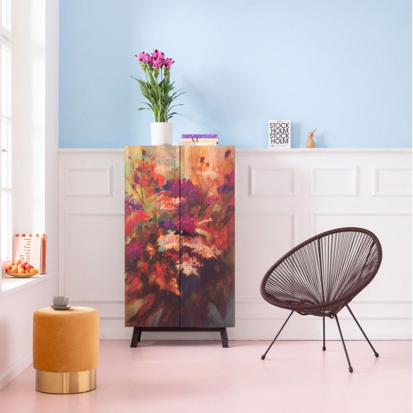 Fauteuil de jardin Acapulco noir en acier poudré - Chaise d'extérieur