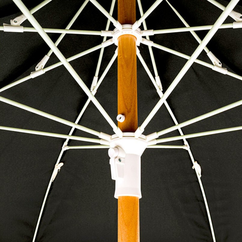 Parasol noir à franges - Hawaii - Kare Design
