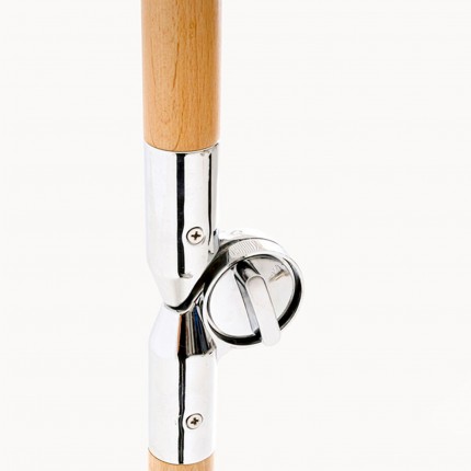 Parasol Temple strepen zwart en wit Ø200cm Kare Design