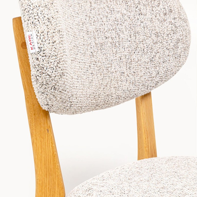 Chaise grise en chêne - Ida - Kare Design