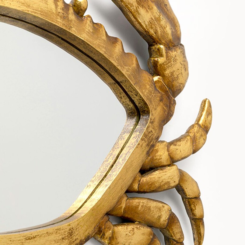 Wanddecoratie spiegel krab Kare Design